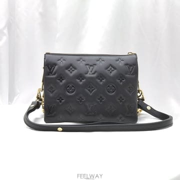 중고명품건대점 / Louis Vuitton(루이비통) M21259 블랙 모노그램 램스킨 쿠상 BB 2WA