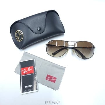 RAYBAN 레이밴 블랙메탈 에비에이터 보잉 선글라스 A903