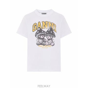 26FW 가니 반팔 티셔츠 A1050311 151 White