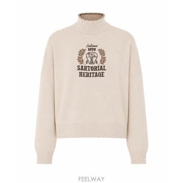 26FW 브루넬로 쿠치넬리 스웨터 M12722204 CDW71 White