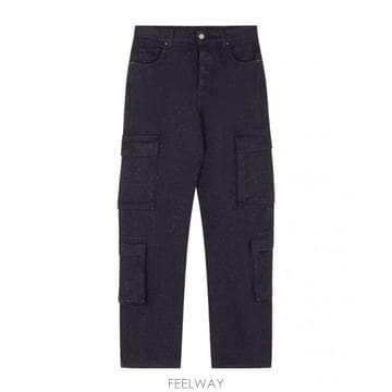 바로우 팬츠 블랙