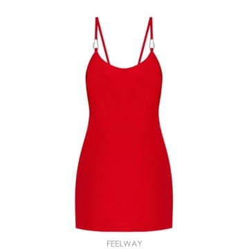 헤론프레스톤 카라비너 미니 드레스 레드