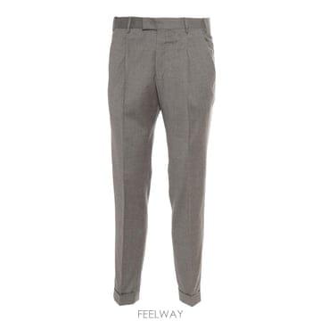 24FW 피티제로우노 MASTER, 1 플리츠, Diagonal 포켓, 플랩 Back 포켓, Turn 업 C