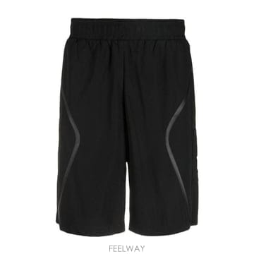 어콜드월 나일론 트랙 하프 팬츠 블랙
