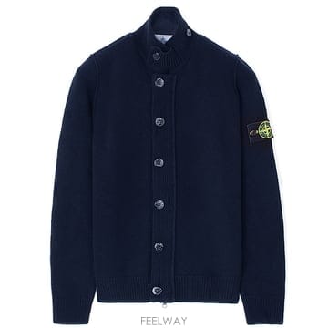26FW 스톤 버튼집업 울니트 네이비 L2S155100047 S00A3 V0020