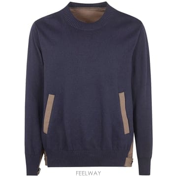 26SS Sacai 코튼 TYPEWRITER X 니트 PULLOVER 2603925M234 TP5712438