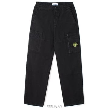 26FW 스톤 립스탑 밴딩 카고바지 블랙 L2S153100015 S0211 V0029