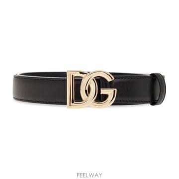 26 FW 돌체앤가바나 DG 로고 버클 벨트 블랙 80999 BE1447AW576