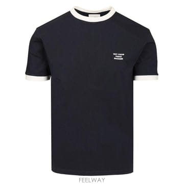 26FW 드롤드무슈 T 셔츠 With Contrasting Slogan PERMTS339CO311NY TP5