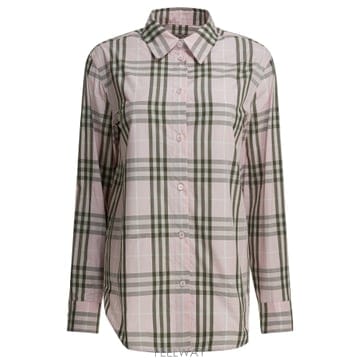26SS Burberry 핑크 체크 셔츠 8127212 TP573378238