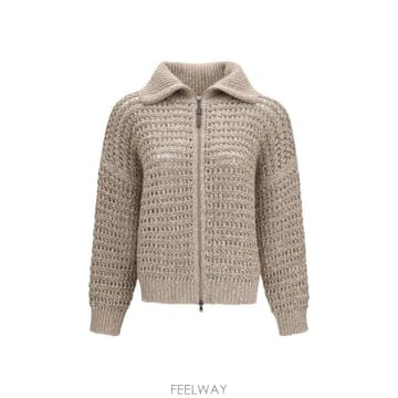 26FW 브루넬로 쿠치넬리 스웨터 MGO378806 CVA05 GREY