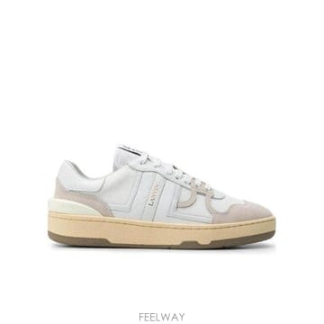 24FW 랑방 랑방 Tennis 로우 탑 스니커즈 슈즈 FWSKDK00NASHA2000WHITE TP5793