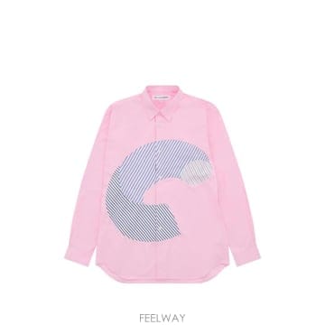 꼼데가르송 패널 셔츠
