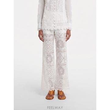 짐머만 팔라초 팬츠 IVORY WHITE