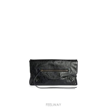 26FW 발렌시아가 르 시티 클러치 873386 2ABEK1000 BLACK
