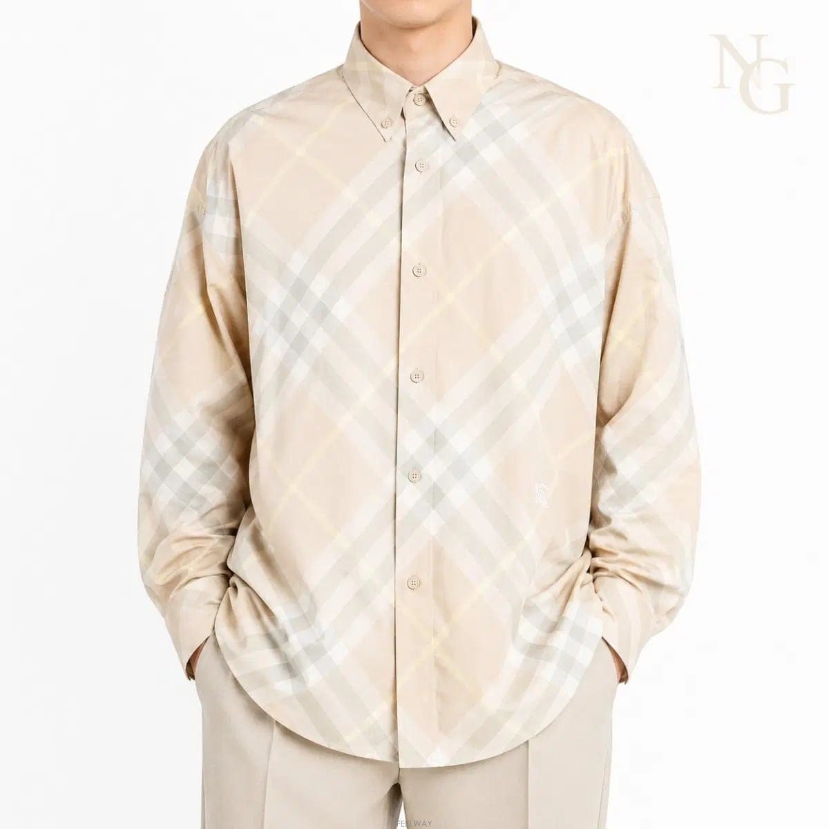 Burberry [��ǰ/�������] ������ ��ī�̺� üũ ���� ���� ���� L / 100~105[��ǰ/�������] ������ ��ī�̺� üũ ���� ���� ���� L 