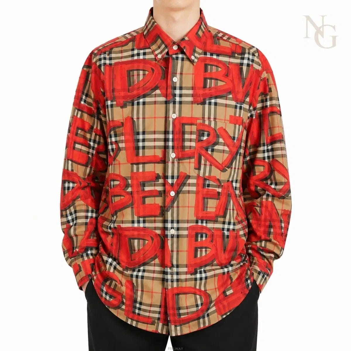 Burberry [��ǰ/������] ������ �׷���Ƽ ��ī�̺� üũ ���� ���� M / 100[��ǰ/������] ������ �׷���Ƽ ��ī�̺� üũ ���� ���� 