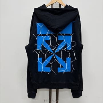[XL]오프화이트 에로우 후드티
