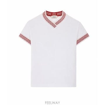 26FW 베르사체 반팔 티셔츠 1025427 1A187121W000 White