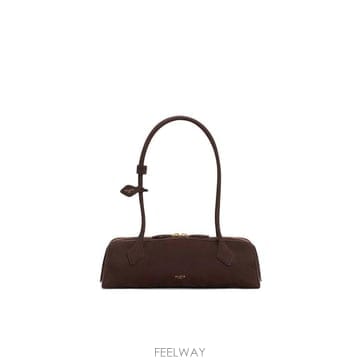 26FW 알라이아 르 테켈 미디움 레더 숄더백 AA1S06033CA214 741 BRUN OR