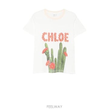 26FW 끌로에 반팔 티셔츠 CH26WJH41784 107 Iconic Milk
