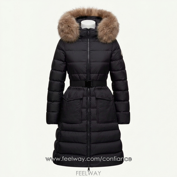 몽클레어 몽클 클로에쎄 여성 롱패딩 블랙 베이지 MONCLER KHLOESSE