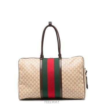 [비엔비명품관] GUCCI 구찌 남성 웹 미디엄 GG 더플백 토트백