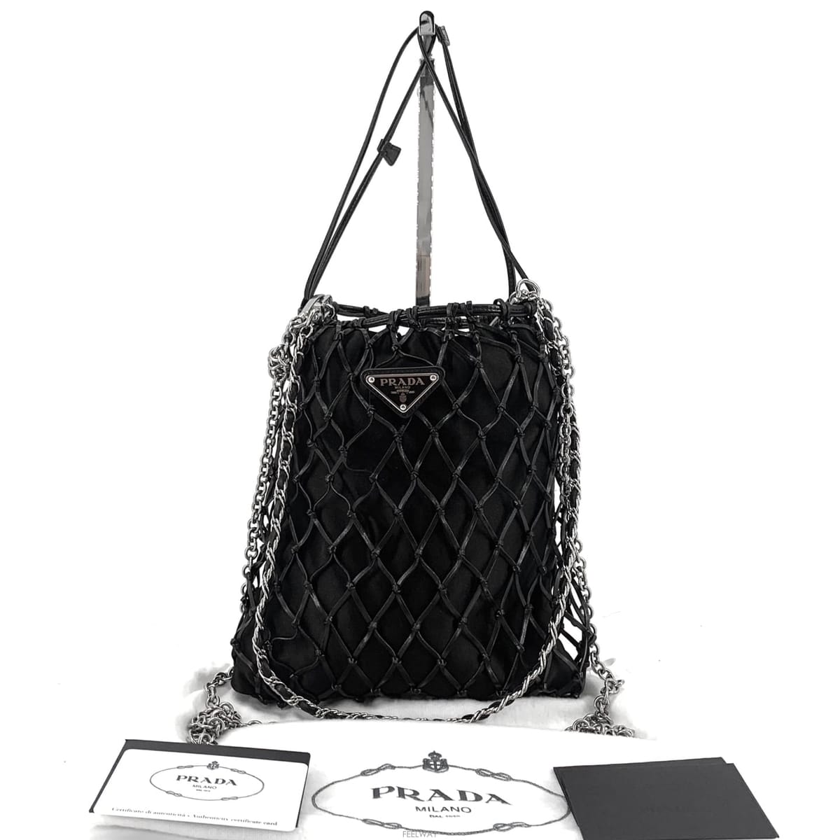 PRADA ����� �Ž� ��Ʈ ü�� ��� ��Ŷ�� 1BC075����� �Ž� ��Ʈ ü�� ��� ��Ŷ�� 1BC075