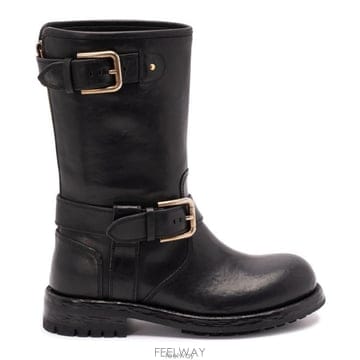 26 FW 돌체앤가바나 버클 디테일 바이커 부츠 80999 CT1081AW352