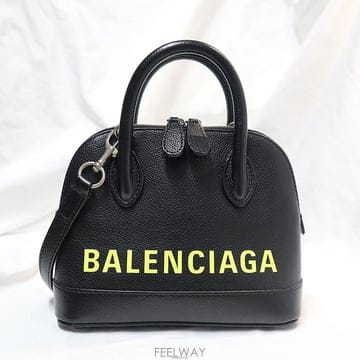 건대중고명품 / Balenciaga(발렌시아가) 550646 블랙 그레인 카프스킨 XXS 미니 빌 탑