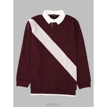 26FW 웨일즈보너 폴로 티셔츠 MA26JE20 JE02352 BORDEAUX