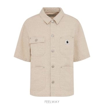 칼하트 여성 미시간 코튼 혼합 반팔 셔츠