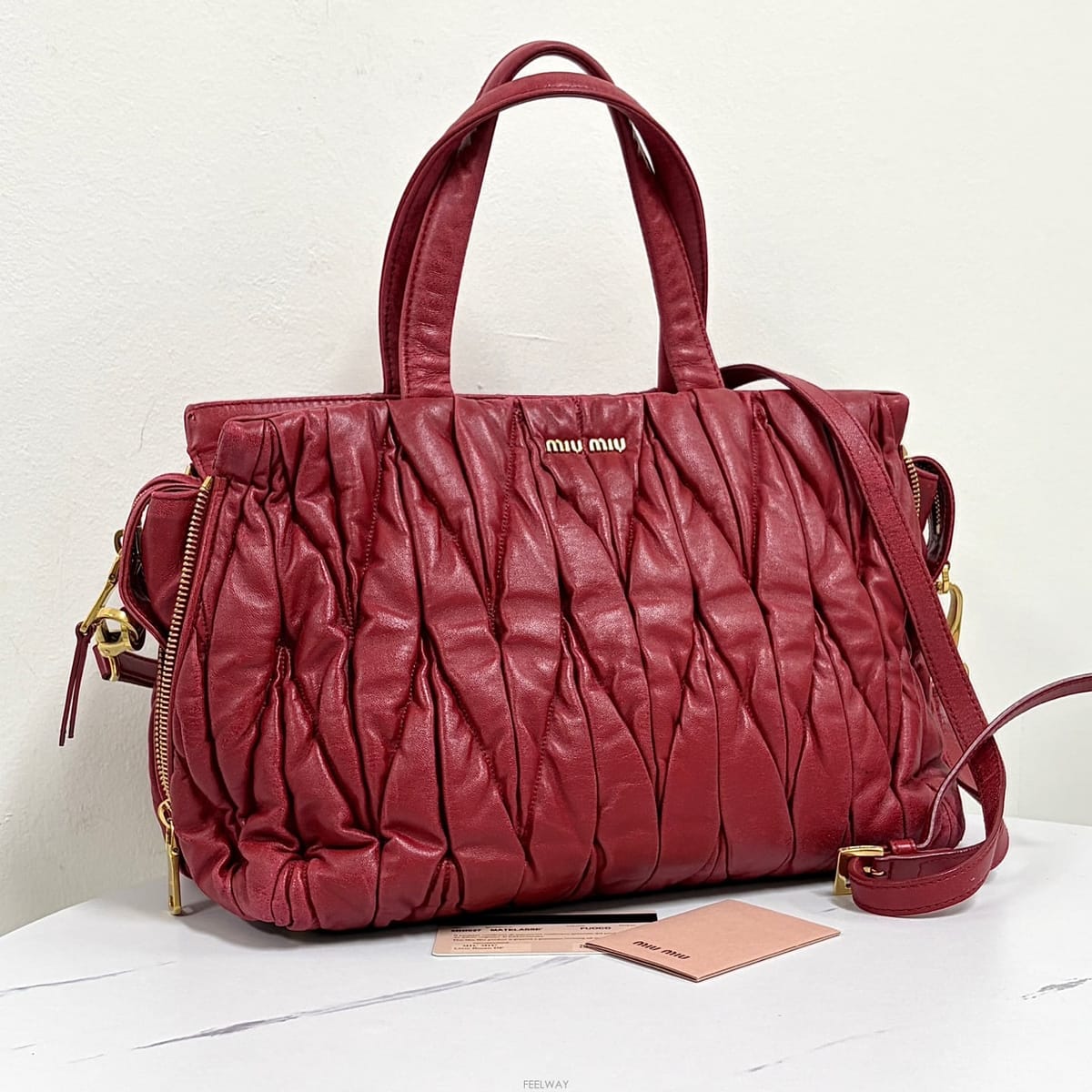 Miu Miu �̿�̿� ���׶� ��Ʈ�� & ����� (5BB027)�̿�̿� ���׶� ��Ʈ�� & ����� (5BB027)
