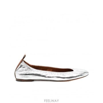 25SS 랑방 랑방 Silver 메탈 레더 발레리나 플랫 FWBAMB02METAM2 TP578888540