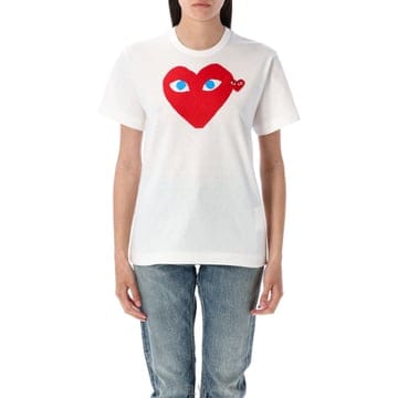 26SS 꼼데가르송 Red 하트 t 셔츠 AXT0860511 TP577490159