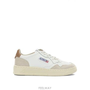 26FW Autry Medalist 로우 Wom Leat Suede Wht Lion AULWLS16 TP57