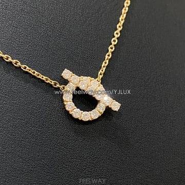 에르메스 피네스 다이아 로즈골드 목걸이 Y28292