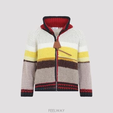 [D14]셀린느 RY0XI4I02 14ML MULTICOLOR 여성 스웨터 니트 가디건 Celine Wool