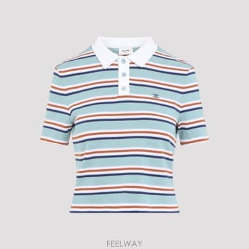 [D14]셀린느 RY0UL3B21 GFY6 SKY BLUE CREAM 여성 스웨터 니트 가디건 Celine 