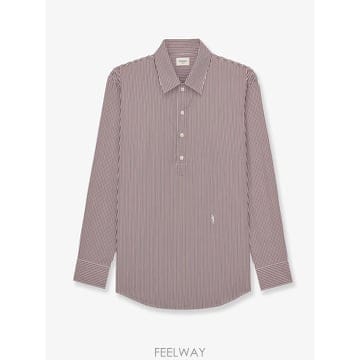 Saint Laurent [N85]���ζ� A001PN ���� ���� ���� SAINT LAURENT Cassandre cotton shir[N85]���ζ� A001PN ���� ���� ���� SAINT LAURENT Cassan