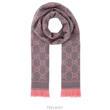 [X45]구찌 1334833G200 1272 여성 스카프 목도리 머플러 Embroidered wool sca