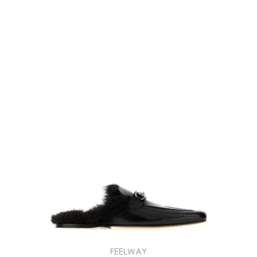 GUCCI [X45]���� A005GQAAG9B 1000 ���� ���� ������ �ø��ö� Black leather slippe[X45]���� A005GQAAG9B 1000 ���� ���� ������ �ø��ö� B