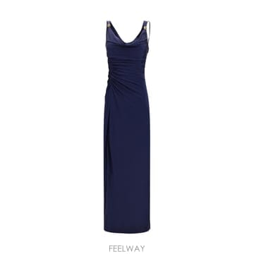 Versace [K68]������ü 10267061A12497 1U610 ���� ���ǽ� �� �̵� �̴� �巹�� Long Dress[K68]������ü 10267061A12497 1U610 ���� ���ǽ� �� �̵�