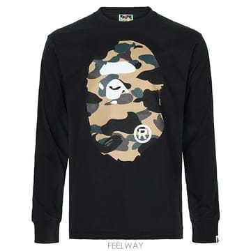 Bape ������ 26SS ���� ���ο� 1ST ī�� �� ������ ��� ���� Ƽ���� 001LTM301015M BLACK ������ 26SS ���� ���ο� 1ST ī�� �� ������ ��� ���� 