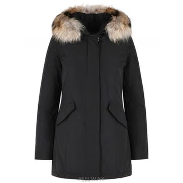 26FW 울리치 Arctic Racoon 블랙 코튼 블렌드 파카 CFWWOU0538FBUT0001BLK TP
