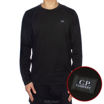 CP컴퍼니 남성 로고 패치 티셔츠 15CMTS143A 006374G 999