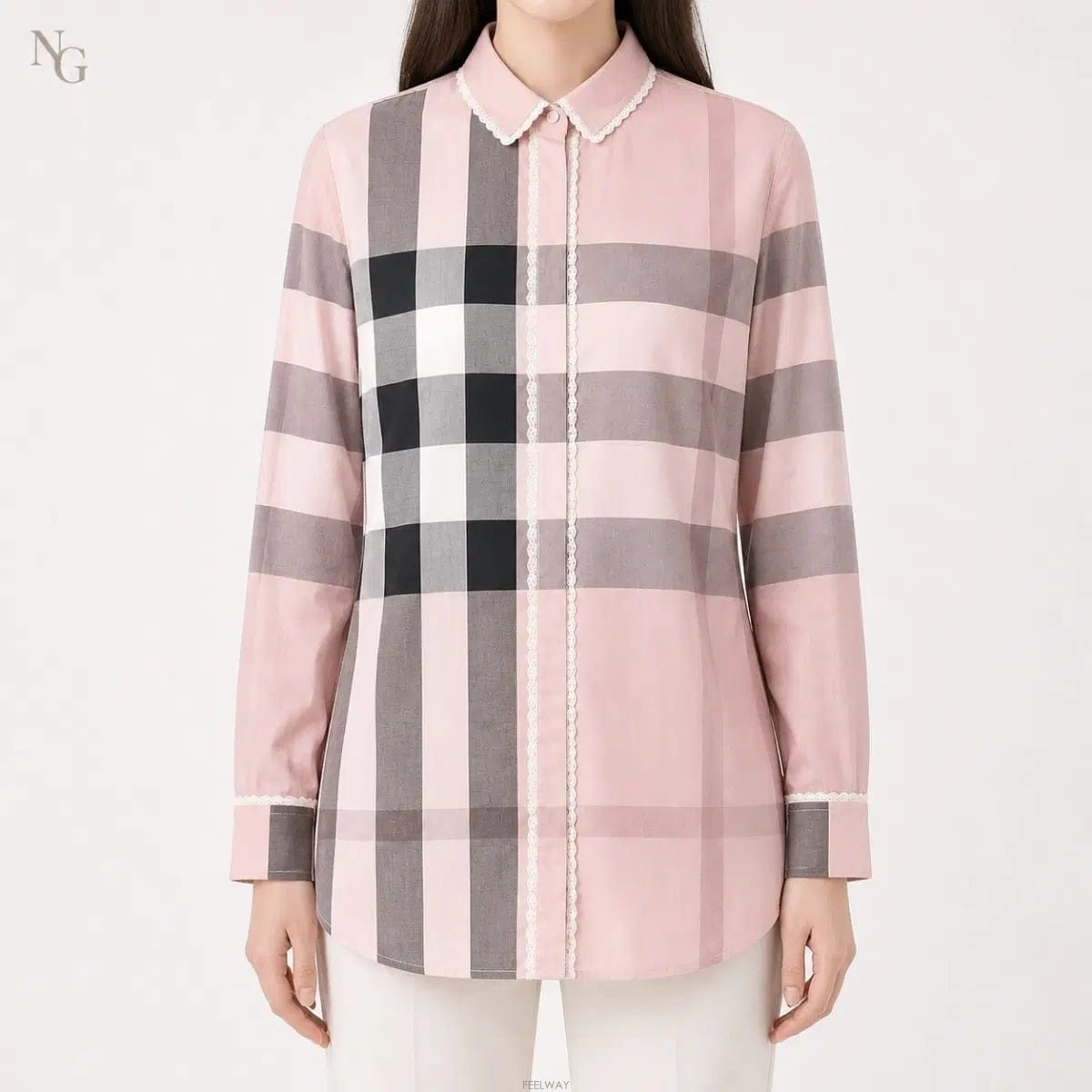 Burberry [��ǰ/������] ������ ��ī�̺� ���̽� üũ ���� ���� ��ũ M / 55~66[��ǰ/������] ������ ��ī�̺� ���̽� üũ ���� ���� ��