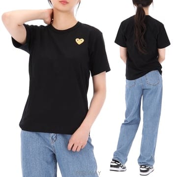 Comme des Garcons ������ 26SS �ĵ������� ��� ��Ʈ ���� ���� Ƽ���� AX T216 BLACK������ 26SS �ĵ������� ��� ��Ʈ ���� ���� Ƽ���� AX T