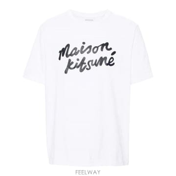 24SS 메종 키츠네 화이트 코튼 t 셔츠 MM00101KJ0118M186 TP578083330