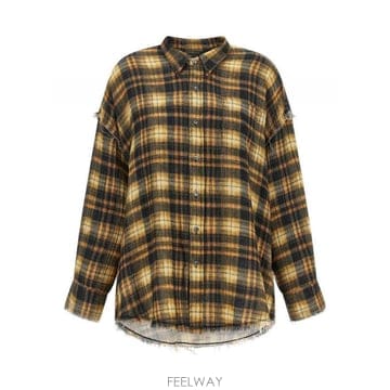 26FW R13 Raw 컷 hem 셔츠 R13WR075R918 TP581405772